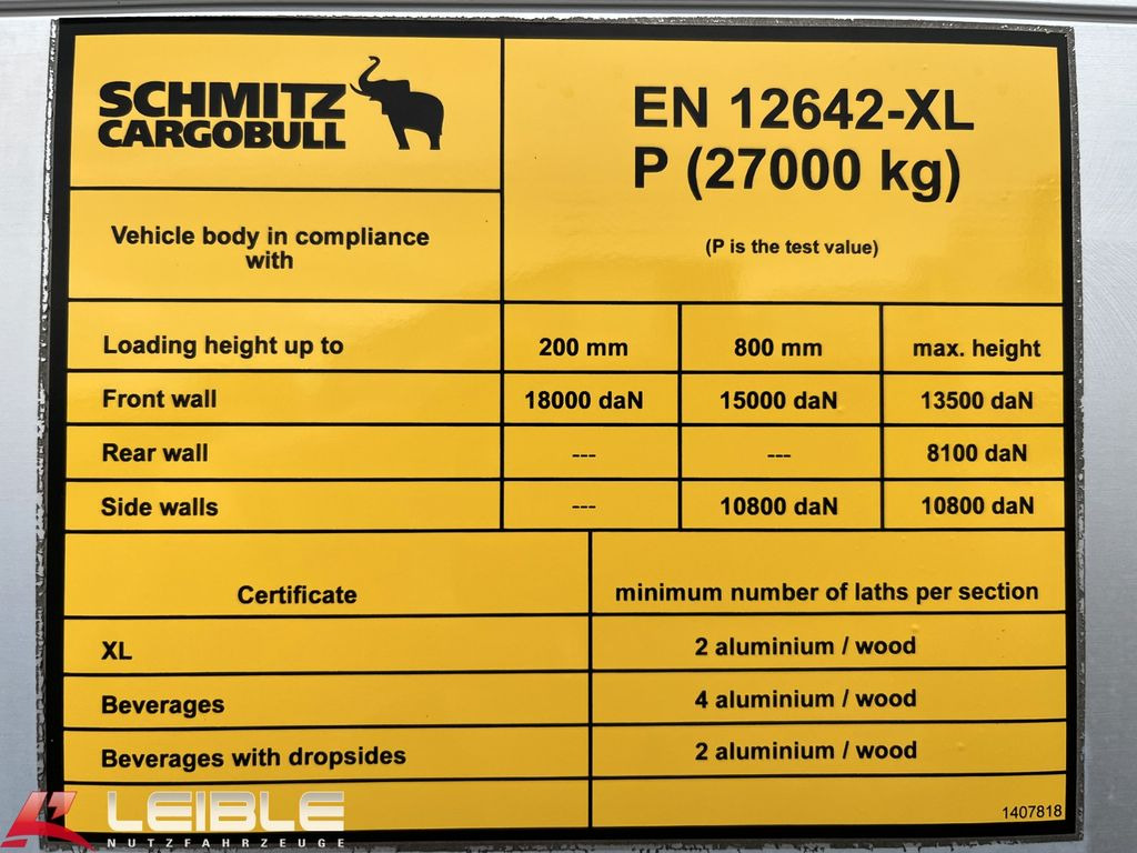 Επικαθήμενο κουρτίνα Schmitz Cargobull SCS 24 Curtainsider *Liftachse*RSAB *neuwertig*: φωτογραφία 24