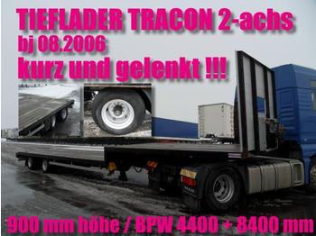  TRACON 2-achs / LENKACHSE / BPW / NL 28690 kg - Επικαθήμενο πλατφόρμα/ Καρότσα
