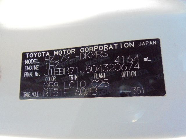 Αυτοκίνητο Toyota Land Cruiser HZJ79L DKMRS 4X4 DOUBLE CAB PICKUP: φωτογραφία 17