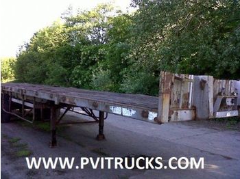 Trailor PLATEAU - FLATBED - 2 ESSIEUX - 2 AXL - LAMES - STEEL - Επικαθήμενο πλατφόρμα/ Καρότσα