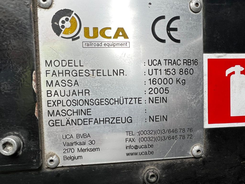 Κατασκευή μηχανήματα UCA Trac RB16,JCB Zweiwegfahrzeug, rail+road: φωτογραφία 8