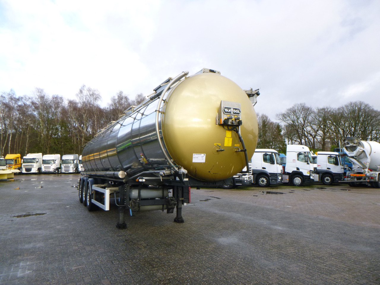 Επικαθήμενο βυτίο για τη μεταφορά χημικών ουσιών Van Hool Chemical tank inox 30 m3 / 1 comp ADR 12/03/2024: φωτογραφία 2