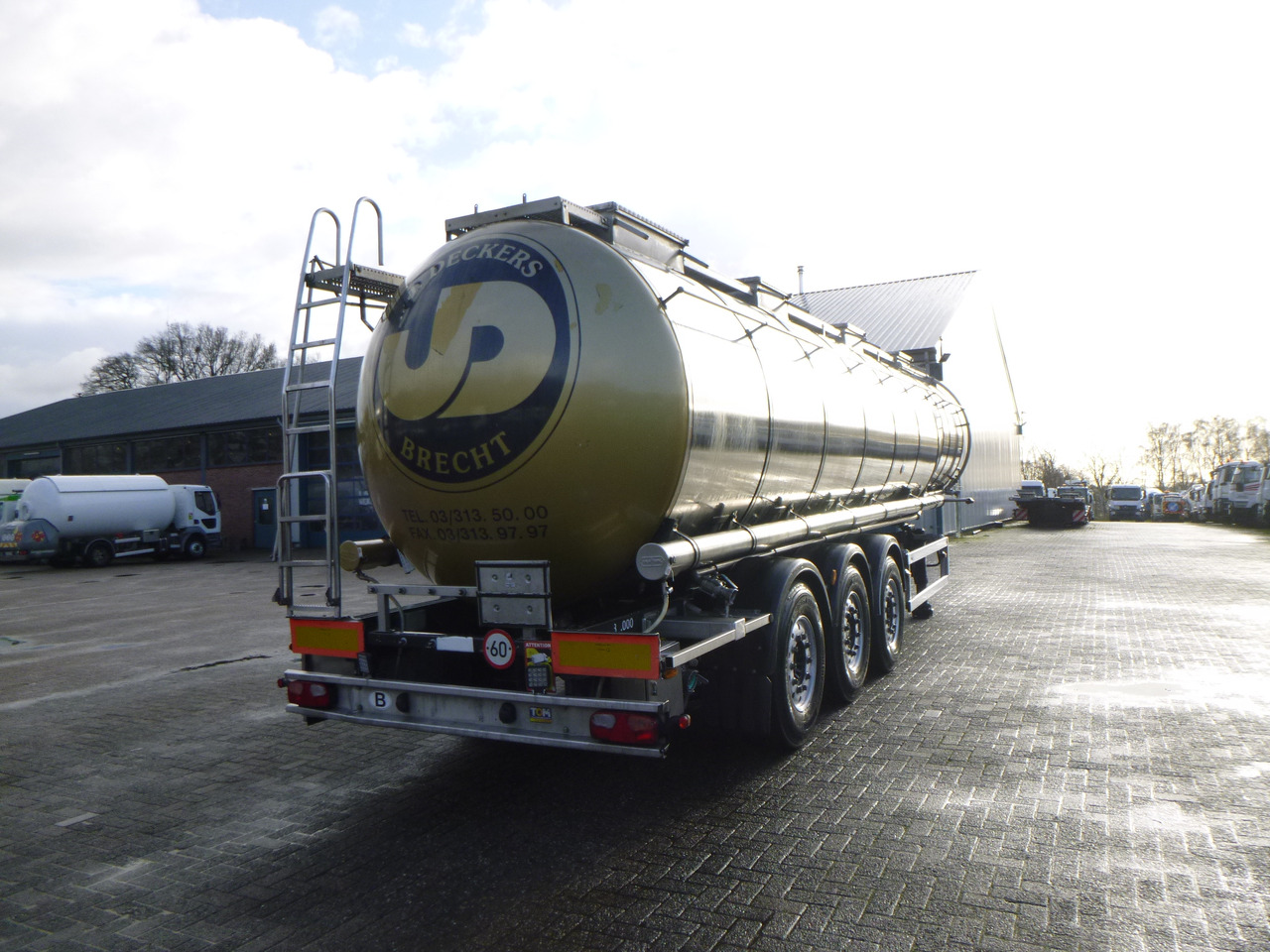 Επικαθήμενο βυτίο για τη μεταφορά χημικών ουσιών Van Hool Chemical tank inox 30 m3 / 1 comp ADR 12/03/2024: φωτογραφία 3