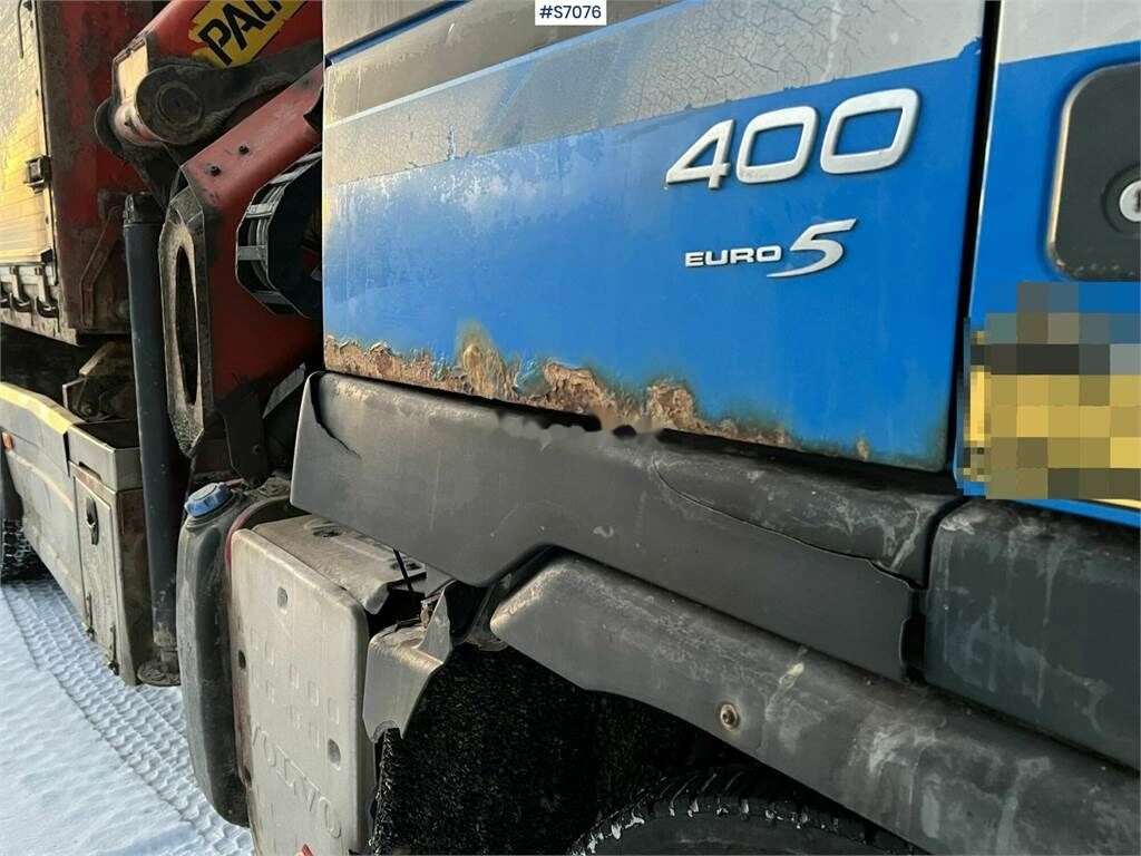 Φορτηγό με ανοιχτή καρότσα, Φορτηγό με γερανό Volvo FM 400 6*2 Crane Truck with tiltable flatbed + Pal: φωτογραφία 34