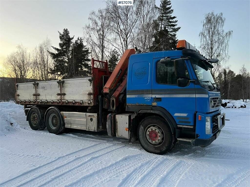 Φορτηγό με ανοιχτή καρότσα, Φορτηγό με γερανό Volvo FM 400 6*2 Crane Truck with tiltable flatbed + Pal: φωτογραφία 43