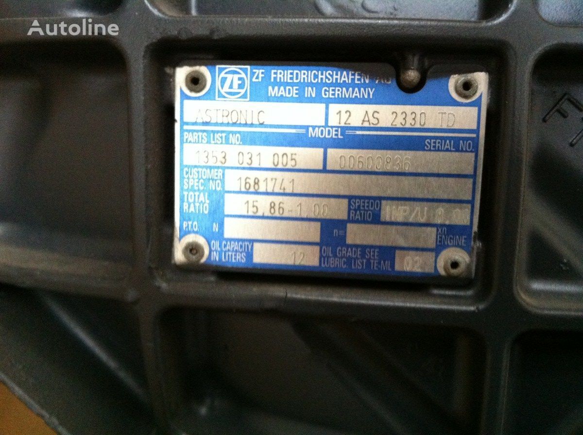 Κιβώτιο ταχυτήτων για Φορτηγό ZF AS-TRONIC 12AS2330TD: φωτογραφία 2