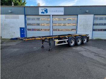 Van Hool 20/30 ft tankchassis. ADR. APK. - Επικαθήμενο μεταφοράς εμπορευματοκιβωτίων/ Κινητό αμάξωμα: φωτογραφία 1