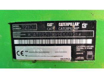 Caterpillar 321DLCR - Ερπυστριοφόρος εκσκαφέας: φωτογραφία 2