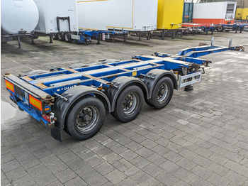Pacton TXC343 MULTI 3-Axles BPW - LiftAxle - 5400kg - All Connections - 08/2024APK (O1668) - Επικαθήμενο μεταφοράς εμπορευματοκιβωτίων/ Κινητό αμάξωμα: φωτογραφία 1
