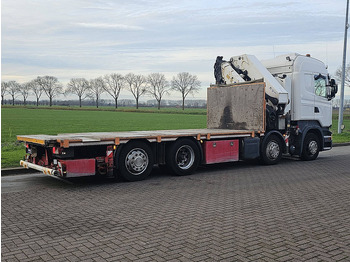 Φορτηγό με ανοιχτή καρότσα, Φορτηγό με γερανό Scania R490: φωτογραφία 3
