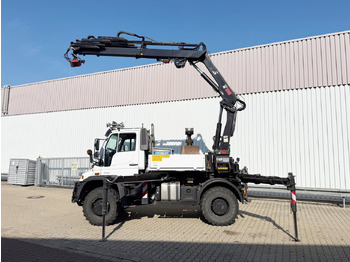 Τηλεσκοπικός γερανός Unimog U400 4x4 U400 4x4, Frontzapfwelle, Heckkran Hiab XS 144-E4 HiDuo, Seilwinde, Funk: φωτογραφία 5