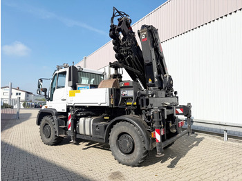 Τηλεσκοπικός γερανός Unimog U400 4x4 U400 4x4, Frontzapfwelle, Heckkran Hiab XS 144-E4 HiDuo, Seilwinde, Funk: φωτογραφία 2