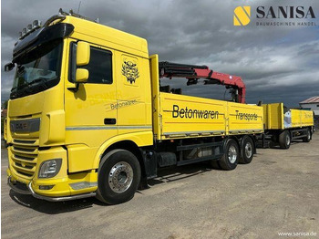 Φορτηγό με ανοιχτή καρότσα DAF XF 480/HMF 2530 L-CR Kran/Lenk/Lift/Baustoff: φωτογραφία 3 Φορτηγό με ανοιχτή καρότσα DAF XF 480/HMF 2530 L-CR Kran/Lenk/Lift/Baustoff: φωτογραφία 3