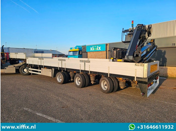 Επικαθήμενο με χαμηλό δάπεδο Floor 3-ass. Uitschuifbare semi dieplader met Hiab 22 ton/mtr. Kraan: φωτογραφία 4