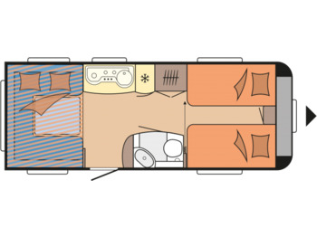 Ρυμουλκούμενο τροχόσπιτο Wohnwagen Hobby De Luxe 515 UHL: φωτογραφία 1