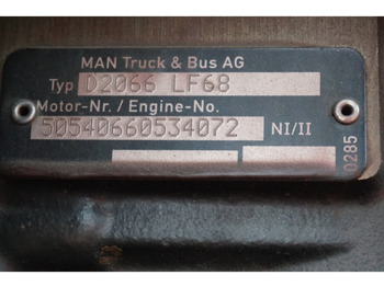 Κινητήρας για Φορτηγό MAN D2066LF68 EURO6 320PS: φωτογραφία 5