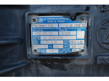 Κιβώτιο ταχυτήτων για Φορτηγό ZF 12AS1210OD TGM: φωτογραφία 5