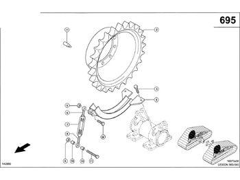 Ανταλλακτικά συστήματος κύλισης CLAAS