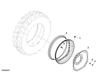 Πλήρης τροχός JOHN DEERE