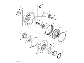 Μετάδοσης κίνησης JOHN DEERE