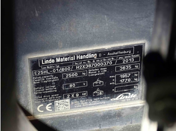 Ηλεκτροκίνητο περονοφόρο Linde E25HL-01/600: φωτογραφία 2