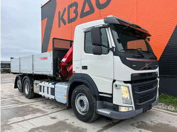 Φορτηγό ανατρεπόμενο, Φορτηγό με γερανό Volvo FM 410 6x2*4 HMF 1120-K4 / TIPPER BOX L=5573 mm: φωτογραφία 4