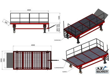 Καινούριο Ράμπα φόρτωσης Mobil Loading Table AZ RAMP-SIMPLY 90 -8 T Capacity: φωτογραφία 4