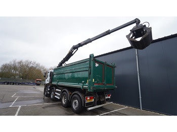 Φορτηγό με γερανό Renault PREMIUM 380 DXI 8X2/6 2 SIDE TIPPER WITH PLFINGER Q 170 Z CRANE.278.200KM: φωτογραφία 4