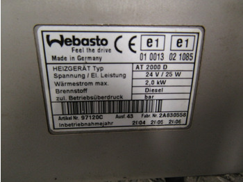 Καμπίνα και εσωτερικό για Φορτηγό RENAULT MIDLUM CAB NIGHT HEATER TYPE WEBASTO AIR TOP 2000: φωτογραφία 3