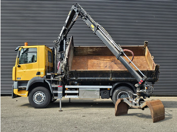 Φορτηγό, Φορτηγό με γερανό DAF CF 75.250 4X4 / HIAB CRANE + TIPPER / MANUAL / SPRING: φωτογραφία 3