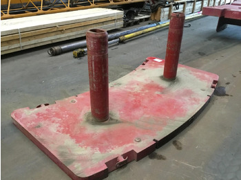 Αντίβαρο για Τηλεσκοπικός γερανός Grove GMK 5100 counterweight 3,0 ton: φωτογραφία 2