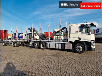 Φορτηγό ξυλείας, Φορτηγό με γερανό Renault T 520 / Alu-Felgen / Euro 6D / Liftachse: φωτογραφία 4