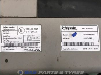 Θέρμανση/ Εξαερισμός για Φορτηγό Webasto AirTop Evo 2000 Standkachel 7484544810: φωτογραφία 5