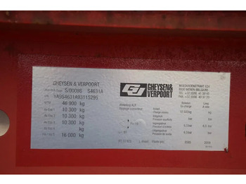 Επικαθήμενο με χαμηλό δάπεδο Gheysen en Verpoort 3 assen  47 Ton: φωτογραφία 5