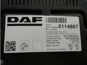 Ταμπλό αυτοκινήτου για Φορτηγό DAF CF400 2114867 INSTRUMENTENPANEEL EURO 6: φωτογραφία 3