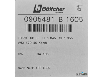 Ανταλλακτικό για Εκτυπωτική μηχανή Böttcher KBA RA 106: φωτογραφία 5 Ανταλλακτικό για Εκτυπωτική μηχανή Böttcher KBA RA 106: φωτογραφία 5