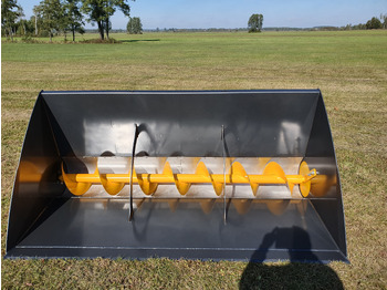 Καινούριο Κουβάς για φορτωτή για Γεωργικά μηχανήματα Grutech Futterverteiler / Bucket with screw / Godet avec vis / Cazo con sinfín / Benna con coclea / Ковш со шнеком / Łyżka ze ślimakiem 1,6 m: φωτογραφία 2 Καινούριο Κουβάς για φορτωτή για Γεωργικά μηχανήματα Grutech Futterverteiler / Bucket with screw / Godet avec vis / Cazo con sinfín / Benna con coclea / Ковш со шнеком / Łyżka ze ślimakiem 1,6 m: φωτογραφία 2