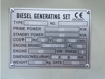 Καινούριο Βιομηχανική γεννήτρια Cummins 6ZTAA13-G4 - 500 kVA Generator - DPX-19845: φωτογραφία 4