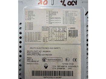 Καμπίνα και εσωτερικό για Φορτηγό Delphi RADIO MP3 CD AUX USB 12V RENAULT PREMIUM MAGNUM MIDLUM DXI: φωτογραφία 2 Καμπίνα και εσωτερικό για Φορτηγό Delphi RADIO MP3 CD AUX USB 12V RENAULT PREMIUM MAGNUM MIDLUM DXI: φωτογραφία 2