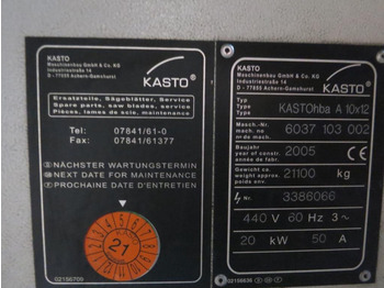 Μηχανήμα επεξεργασίας μετάλλου Kasto HBA A10x12: φωτογραφία 4 Μηχανήμα επεξεργασίας μετάλλου Kasto HBA A10x12: φωτογραφία 4