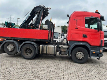 Φορτηγό με ανοιχτή καρότσα, Φορτηγό με γερανό Scania 124 L 470 Pritsche + MKG HLK 201 HP 6x2: φωτογραφία 4 Φορτηγό με ανοιχτή καρότσα, Φορτηγό με γερανό Scania 124 L 470 Pritsche + MKG HLK 201 HP 6x2: φωτογραφία 4