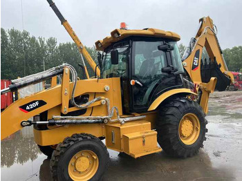 Φορτωτής εκσκαφέας Used Wheel Loader CAT420F Caterpillar 420F Construction Machinery Mini Wheel Skid Steer Loader in Stock: φωτογραφία 2