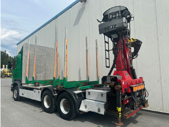 Φορτηγό ξυλείας, Φορτηγό με γερανό Scania R 580 V8 Penz Kran 2x Telespok: φωτογραφία 4