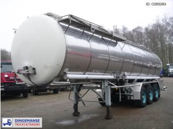 Επικαθήμενο βυτίο για τη μεταφορά χημικών ουσιών Burg Chemical tank inox 31.2 m3 / 1 comp.: φωτογραφία 1