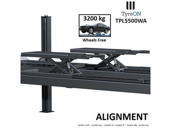 Εξοπλισμός γκαράζ TPL5500WA 4 post alignment lift - 5.6 meter runways - Fully integrated free wheels lifting system - 5.5T: φωτογραφία 2