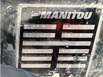 Τηλεσκοπικός φορτωτής 2022 Manitou MT730H Telehandler: φωτογραφία 2