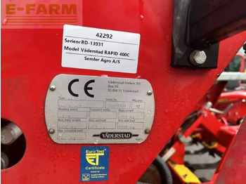 Σπαρτική με σβάρνα Väderstad rapid 400c: φωτογραφία 3 Σπαρτική με σβάρνα Väderstad rapid 400c: φωτογραφία 3