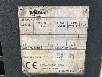 Βιομηχανική γεννήτρια Doosan G40 Mitsubishi Leroy Somer 40 kVA Silent Rental generatorset: φωτογραφία 2