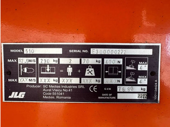 Καλαθοφόρο ανυψωτικό JLG 510 AJ Deutz Diesel 17.8 meter Knikarm Hoogwerker: φωτογραφία 3