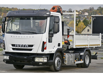 Φορτηγό με γερανό, Φορτηγό ανατρεπόμενο Iveco EUROCARGO 100E19 +PK 7001 H + FUNK * TOPZUSTAND: φωτογραφία 3